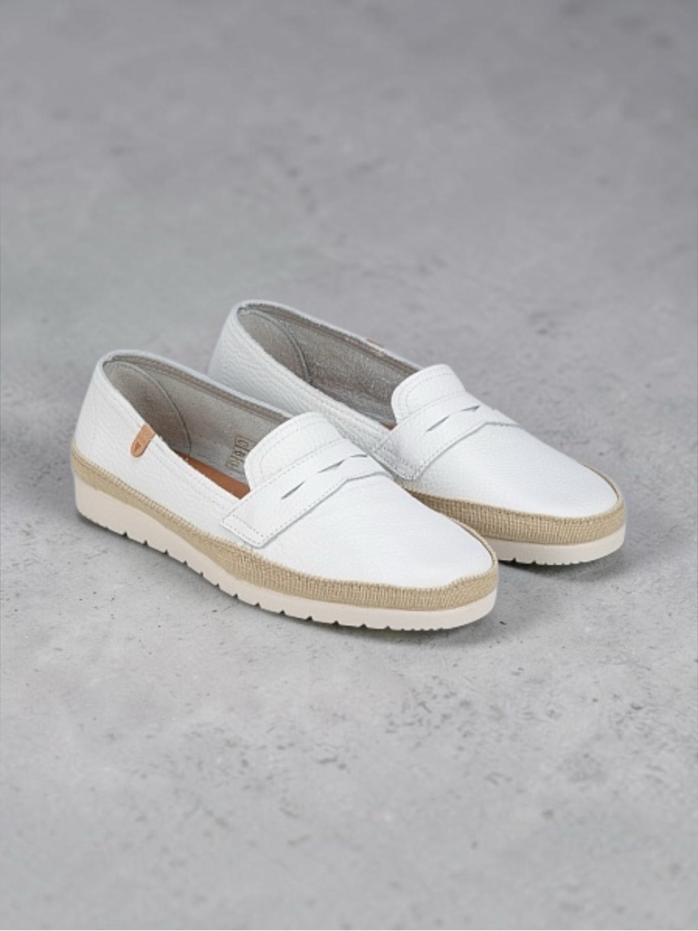 NEW Verbenas Penny Loafers White Pebbled Leather Slip-On 8.5 Women’s/40EU Men - Picture 8 of 9